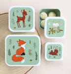 Lunchbox, 4er Set, Waldfreunde