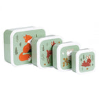 Lunchbox, 4er Set, Waldfreunde
