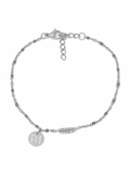 MAM Armband, Silber Federn
