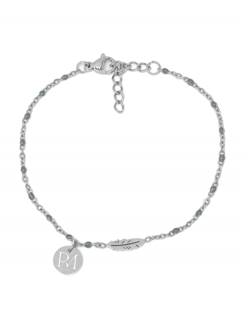MAM Armband, Silber Federn
