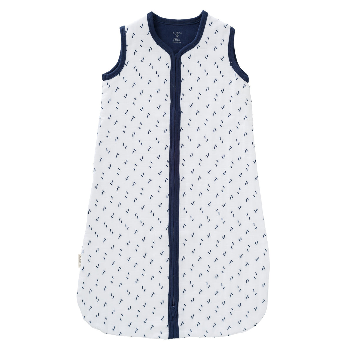 Muslin Schlafsack, Diagonal Indigo Blue