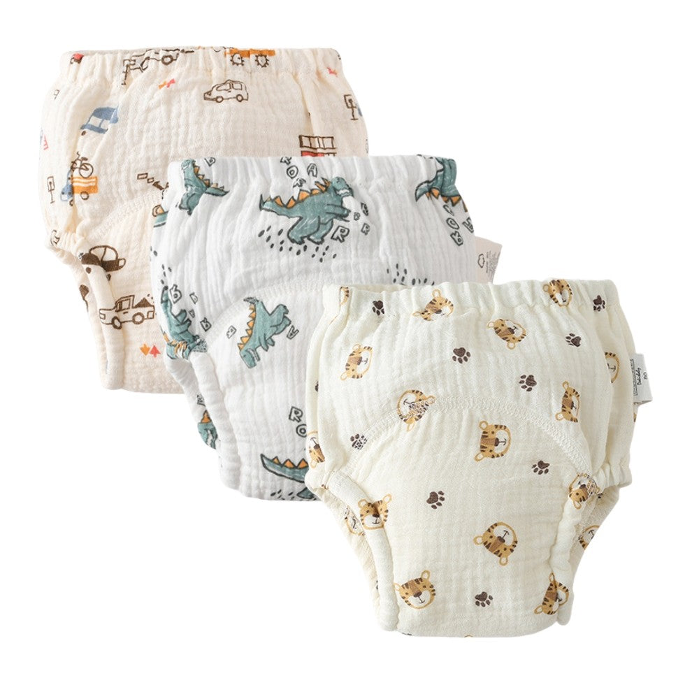 Musselin Töpfchen Lernhöschen, Boys (3er-Pack)