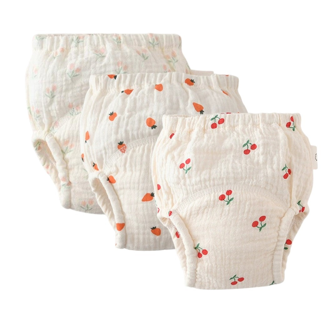 Musselin Töpfchen Lernhöschen, Girls 2 (3er-Pack)