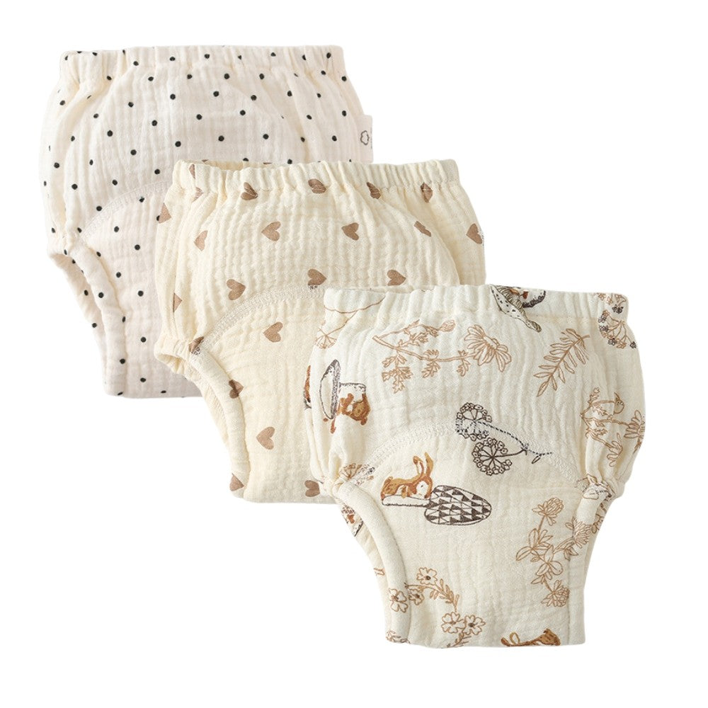 Musselin Töpfchen Lernhöschen, Girls (3er Pack)