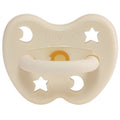 Naturkautschuk Schnuller Milky White Naturkautschuk, rund