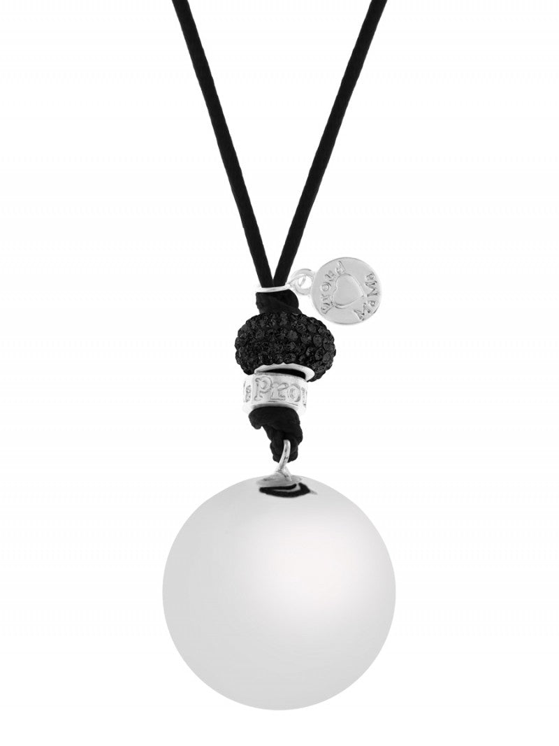 Proud MaMa Bola-Kugel Schwangerschaftskette, Bling Schwarz