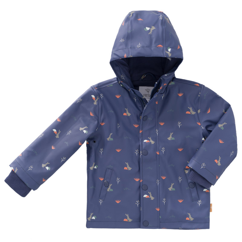 Regenjacke, Kaninchen Indigo