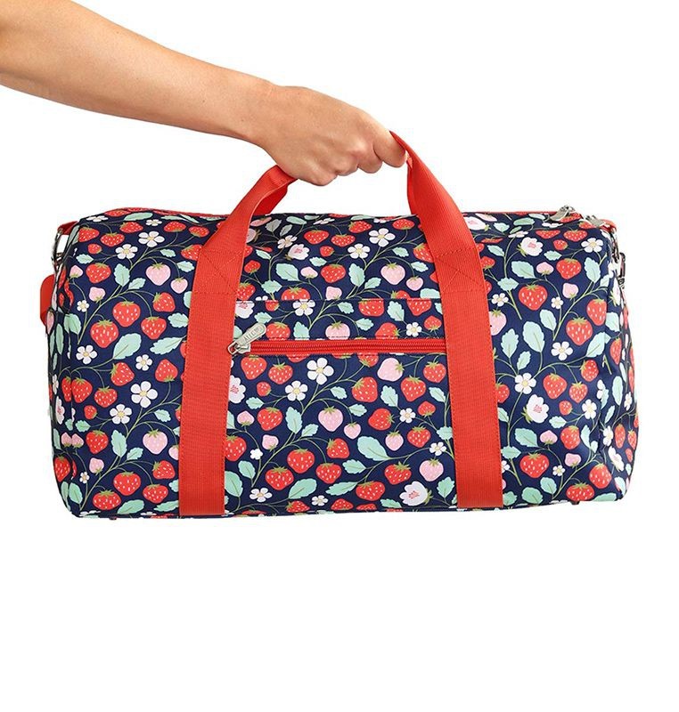 Reisetasche, Erdbeeren