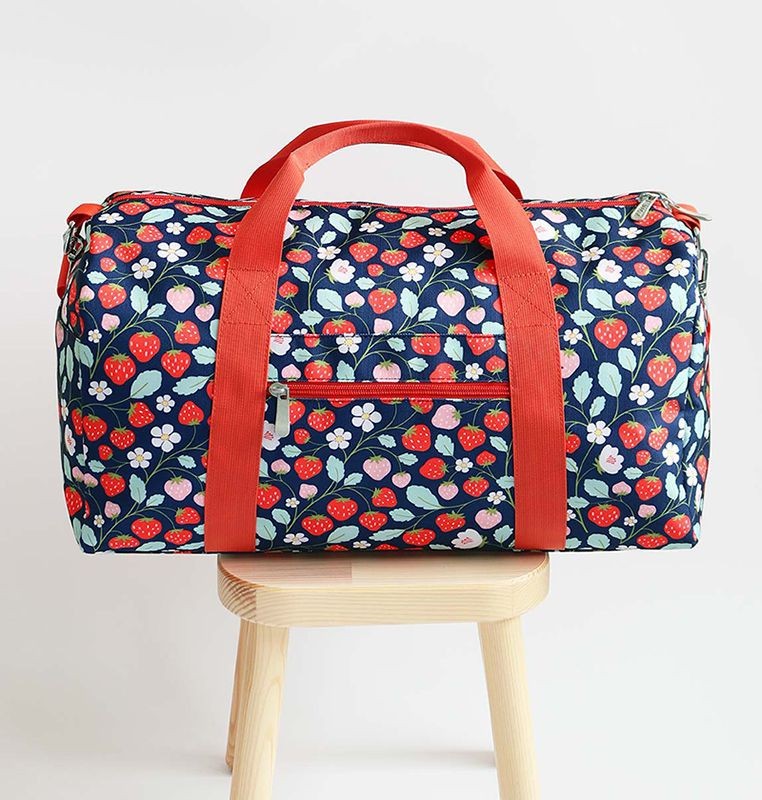 Reisetasche, Erdbeeren