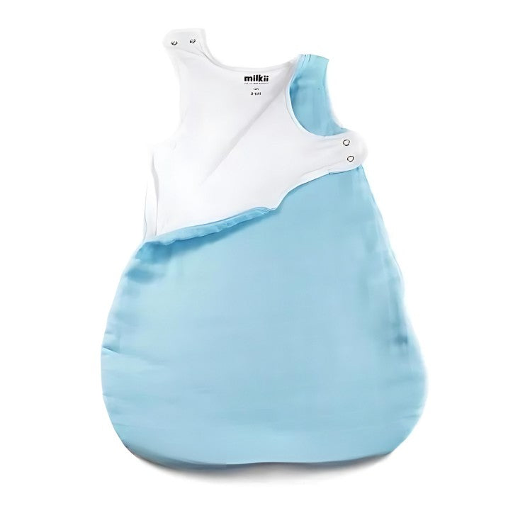Schlafsack aus Musselin-Baumwolle, Himmelblau