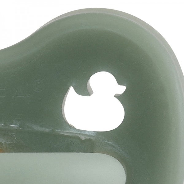 Schnuller Baby Blue Naturkautschuk - Ente, kiefergerecht (0-3 Monate)
