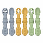 Silikon Babylöffel Set – 6 Stück weiche Lernlöffel