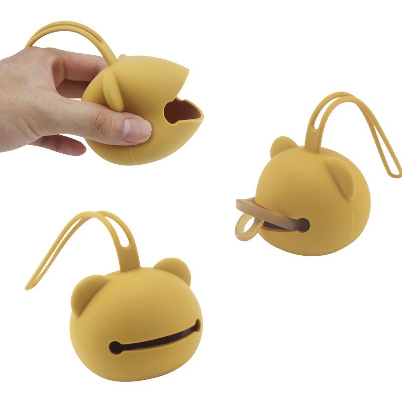 Silikon Schnullerbox Bär