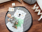 Spielzeugtasche & Krabbeldecke 3-in-1, Eisbär