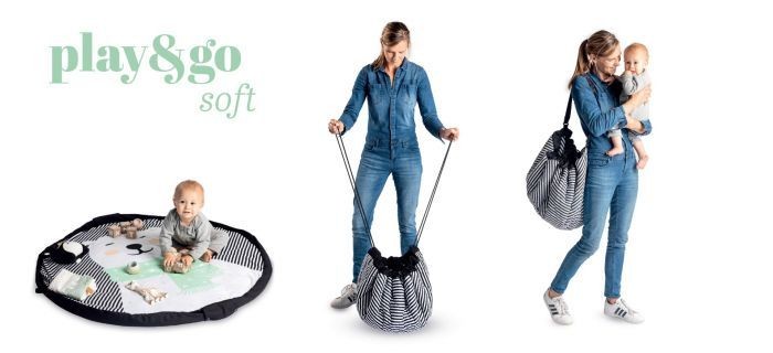 Spielzeugtasche & Krabbeldecke 3-in-1, Eisbär
