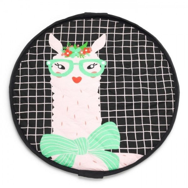 Spielzeugtasche & Krabbeldecke 3-in-1, Lama