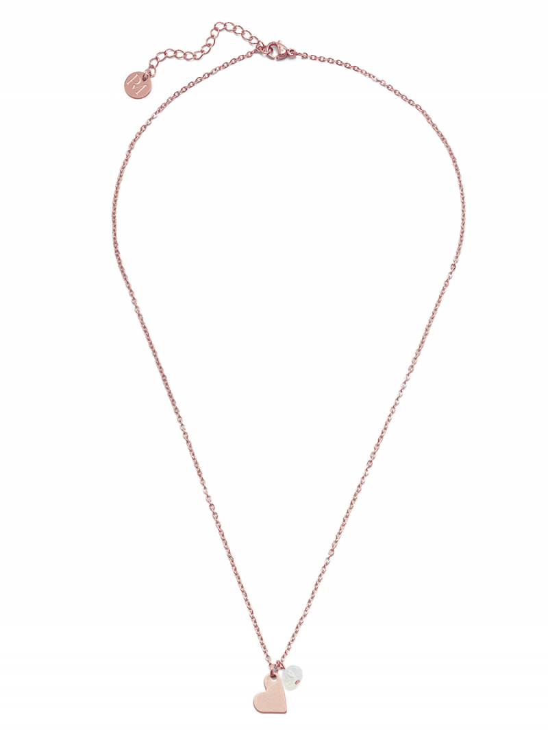 Steel Collection Halskette - Herz Rosé