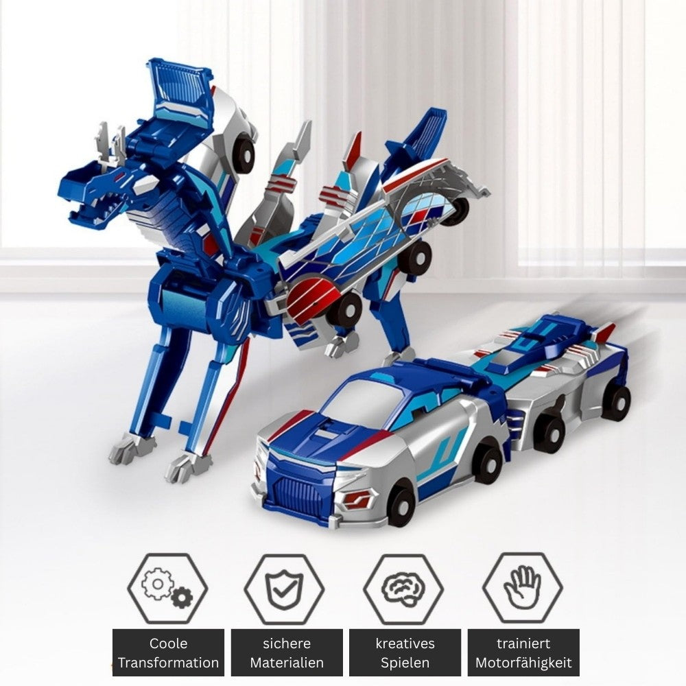 Transformierende Autoroboter 2er-Set, Drache