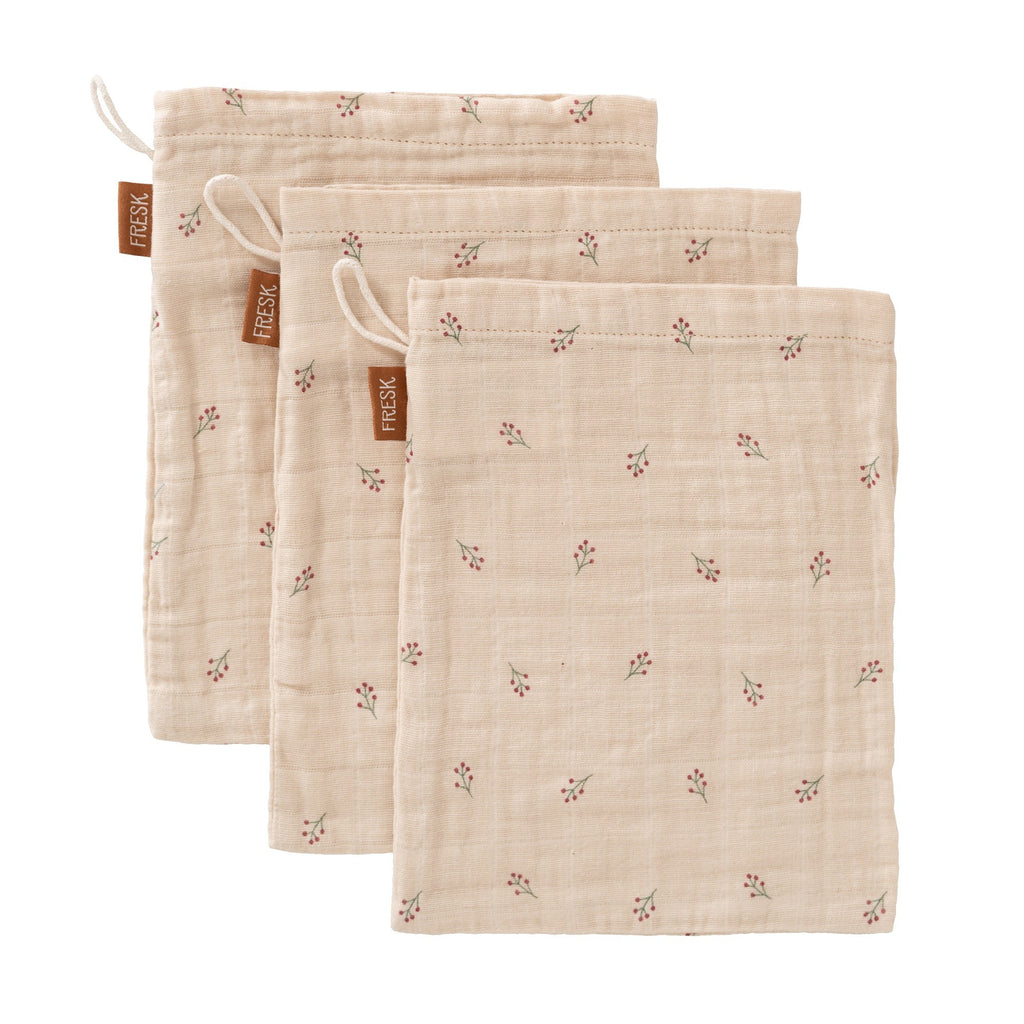 Waschhandschuhe (3er Pack), Berries